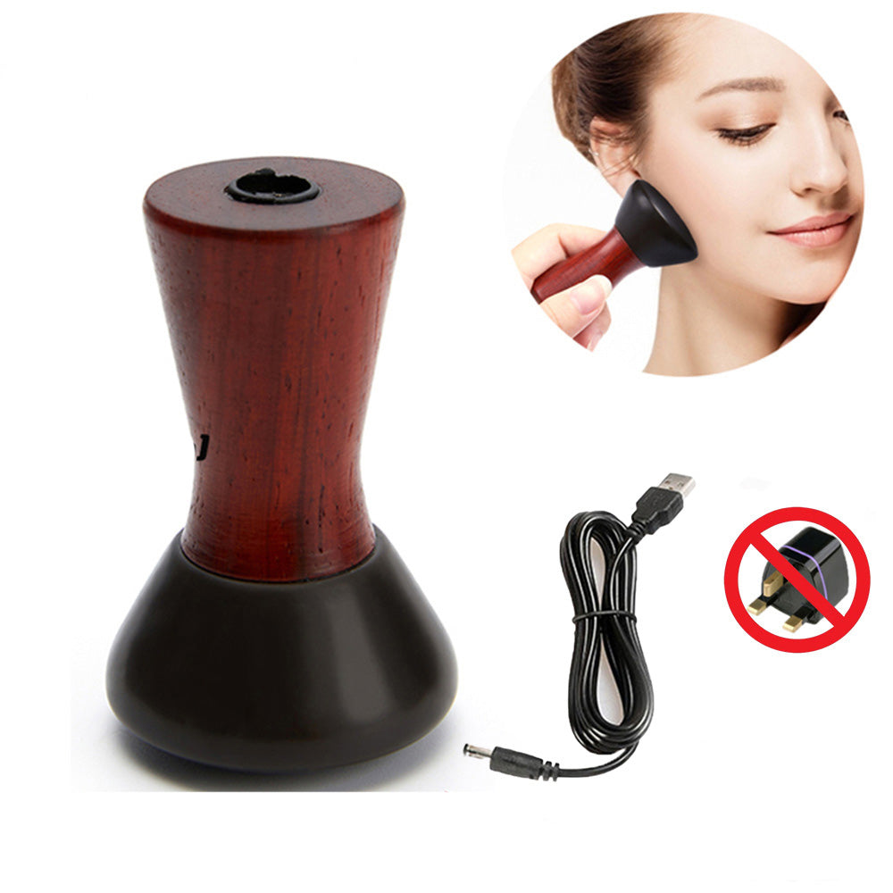 Premium Hot Stone Electric Gua Sha Massager for Skin Lift & Muscle Relaxation – Natural Bianstone, 5 Temperature Settings, 