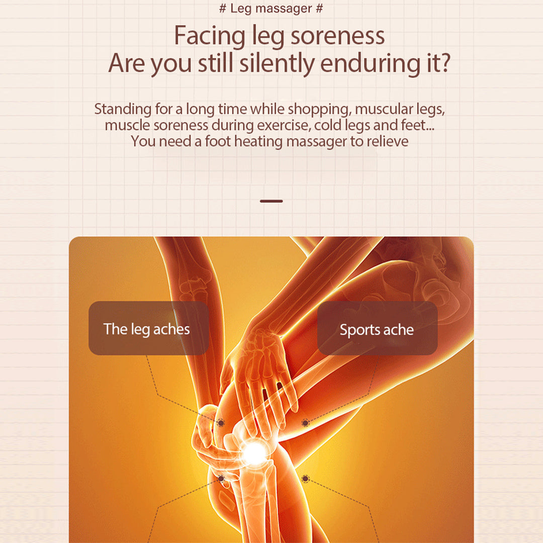 Luxury Air Wave Leg Massager with Infrared Heat & Air Pressure Technology for Thigh, Knee, and Calf Relief – 5 Intensity 