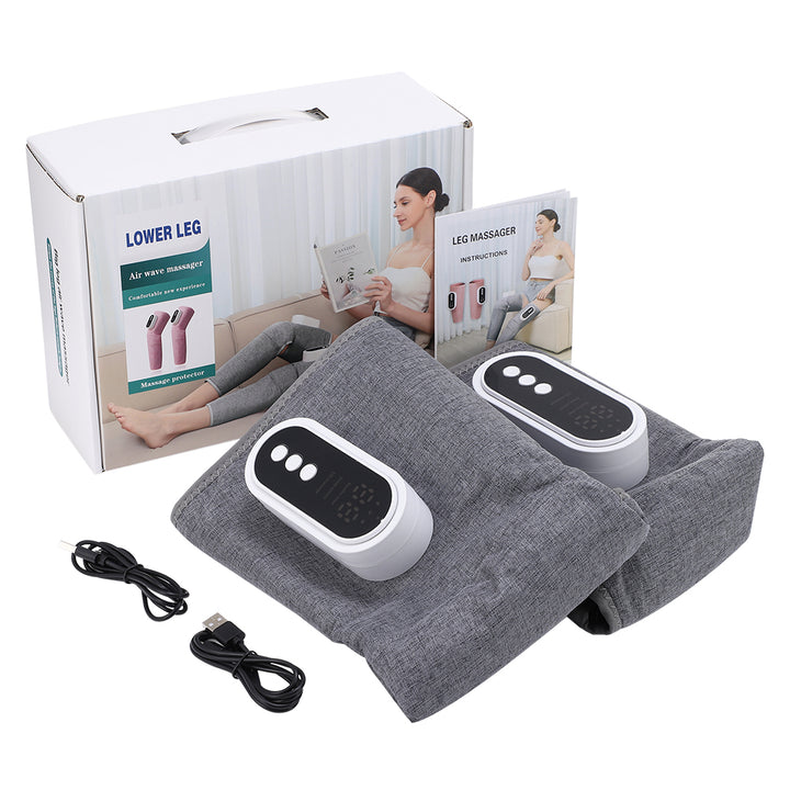Premium Electric 360° Full Cover Leg Massager with Hot Compress & Vibration - Muscle Relaxation, Fatigue Relief, Adjustable