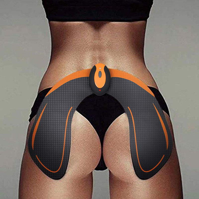 Premium EMS Muscle Stimulator Abdominal Hip Trainer with LCD Display | USB Rechargeable Fitness Toner for Body Slimming & 