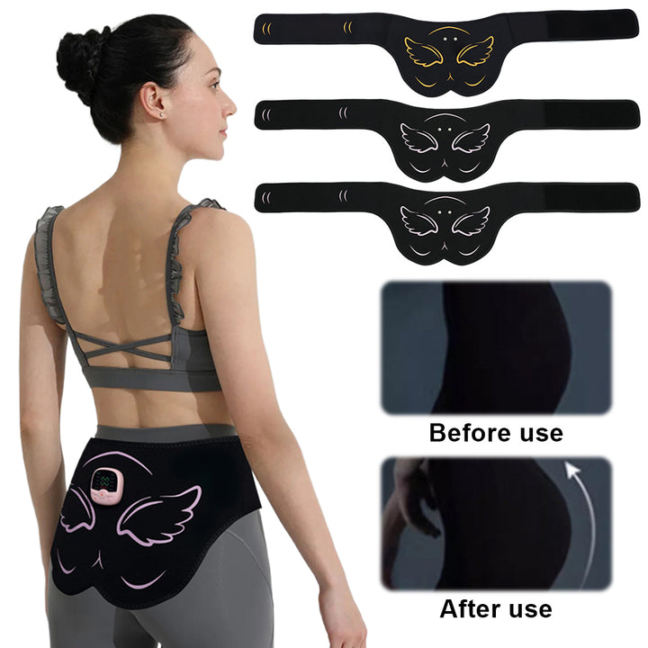 Premium EMS Hip Trainer with Remote Control | 10 Modes & 30 Intensity Levels for Buttocks Toning and Muscle Stimulation | USB