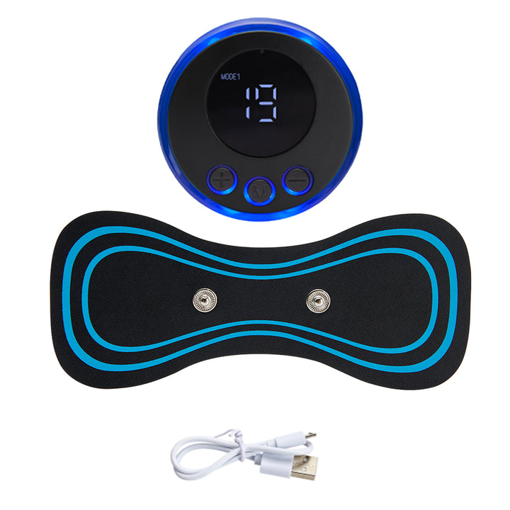 Premium Electric EMS Foot Massager - Rechargeable Pulse Muscle Stimulator with Remote Control, 8 Modes, 19 Intensity Levels