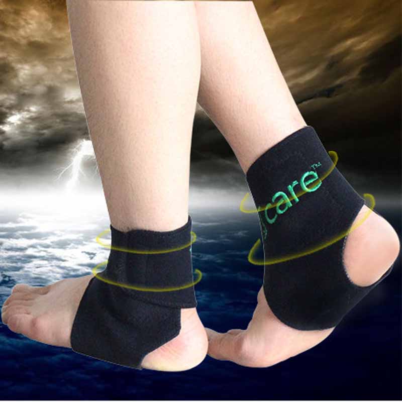 Premium Magnetic Therapy Ankle Brace with Tourmaline, Self-Heating Far Infrared Support, Adjustable Compression, Foot