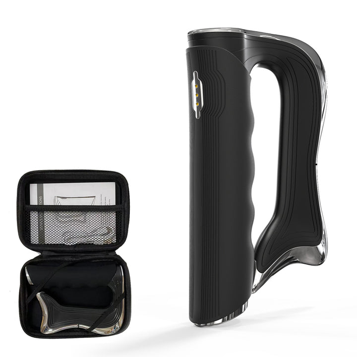 Premium Electric Muscle Massager for Deep Tissue Therapy – NMES Myofascial Gua Sha Scraper, Micro-Vibration & Micro-Current, 