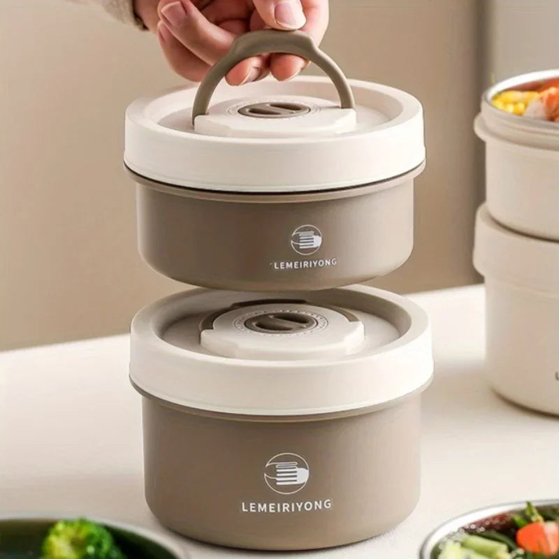 Premium Insulated 304 Stainless Steel Lunch Box – Multi-Layer Design, Microwave Safe, Durable, Leak-Proof, Perfect for On-the