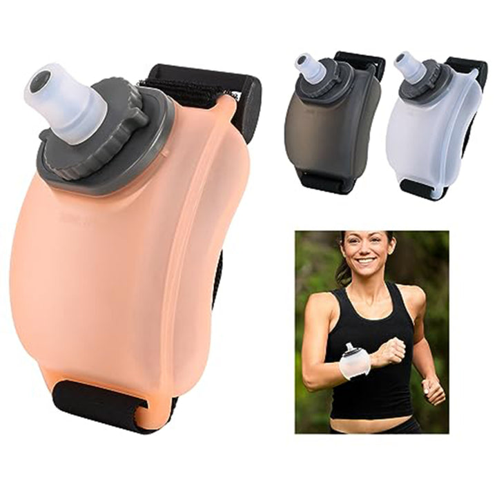 Premium Mini Running Wrist Water Bottle Holder – Soft Flask Hydration Pack for Marathon, Fitness, Cycling, Climbing, 