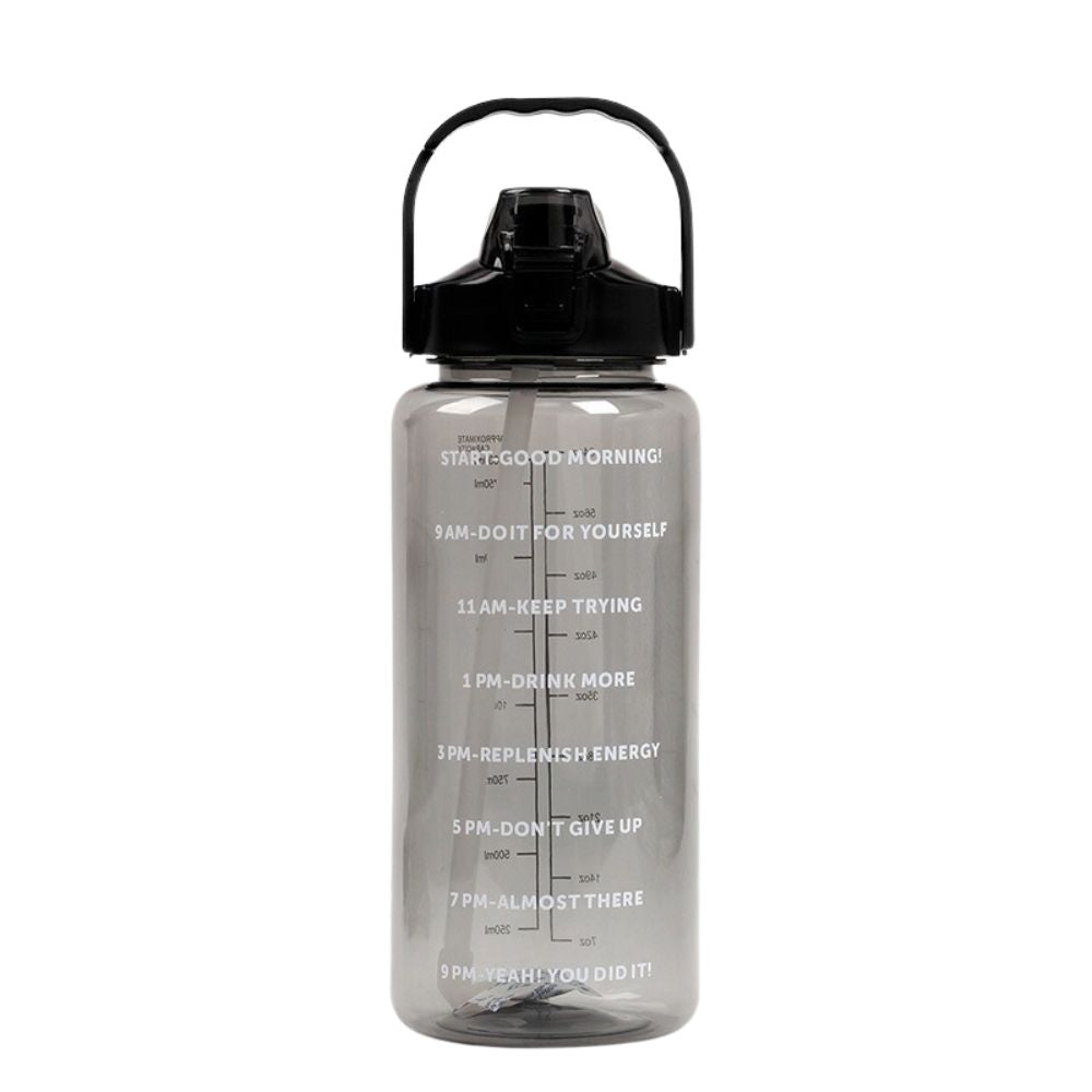 Premium 2L Water Bottle with Straw – Large Capacity Portable Sports Travel Bottle, High-Value Fitness Cup, Big Fat Design for