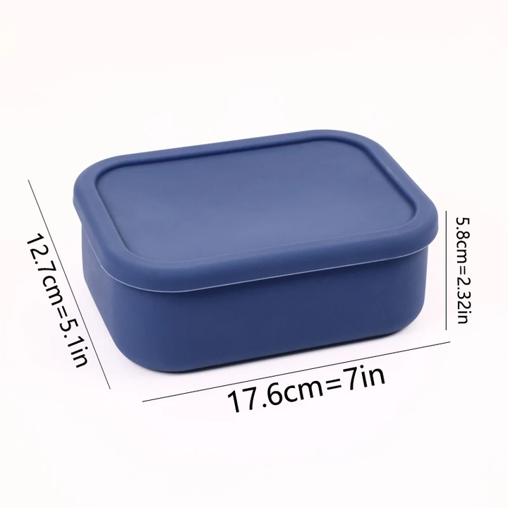 Premium Leak-Proof Bento Lunch Box – Reusable Silicone Meal Prep Container, BPA-Free, Microwave & Dishwasher Safe, Perfect  