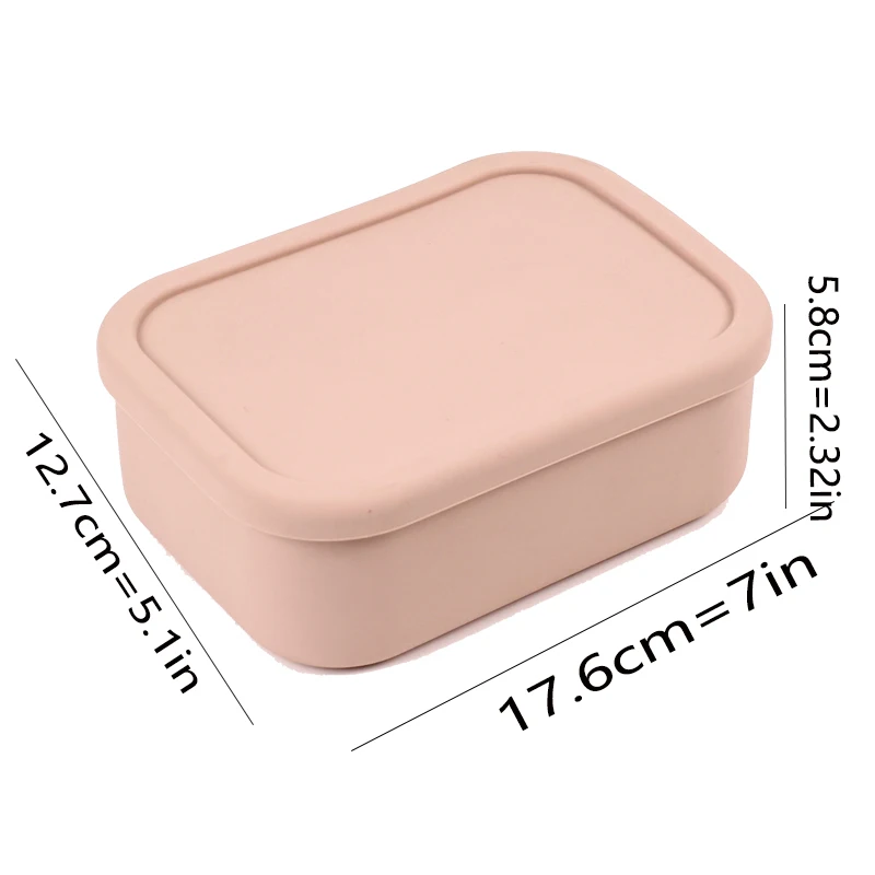 Premium Leak-Proof Bento Lunch Box – Reusable Silicone Meal Prep Container, BPA-Free, Microwave & Dishwasher Safe, Perfect  