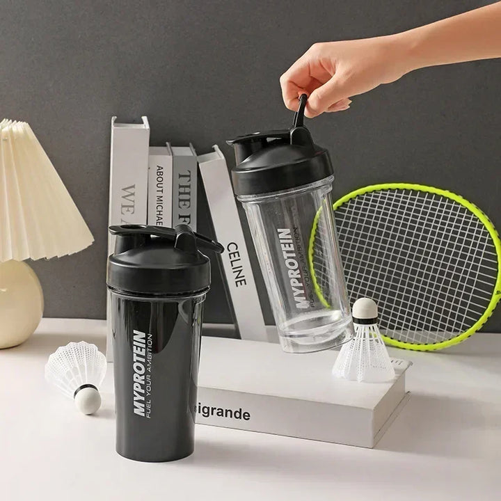 Premium 600ML Shaker Bottle – BPA-Free Sports Water Bottle with Protein Mixer – Portable Travel Cup with Stainless Steel 