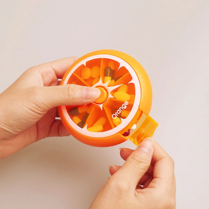 Premium Mini Travel Vitamin Pill Box – 7-Day Organizer, Small Portable Container for Pills, Medicine, Fish Oils, and Tablets 