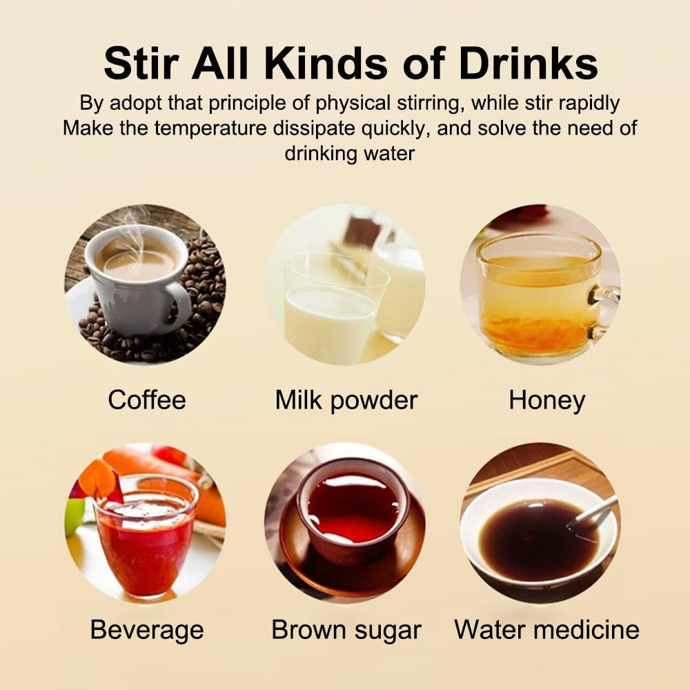 Premium Self Stirring Magnetic Mug – USB Rechargeable Smart Coffee & Tea Cup with LCD Temperature Display – Automatic 