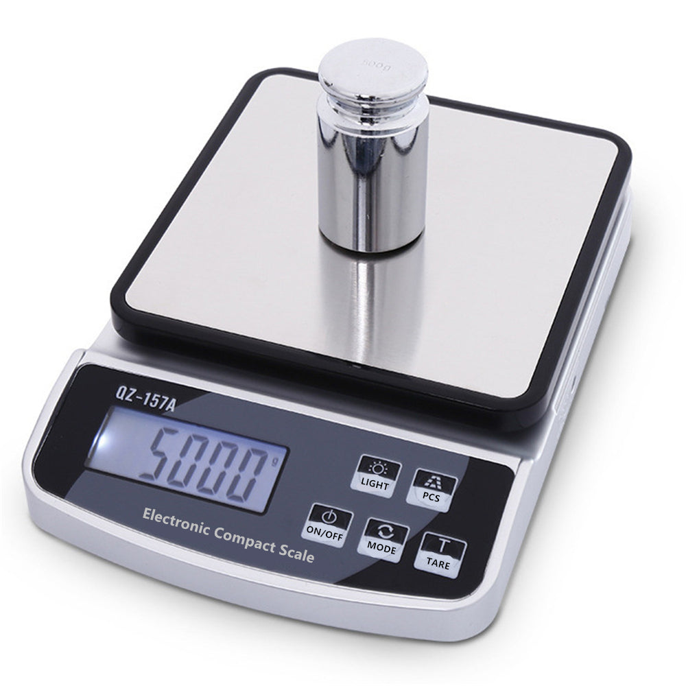 Premium Electronic Kitchen Scale - USB Rechargeable Smart Digital Balance for Food, Coffee, and Baking (3KG/5KG/10KG 