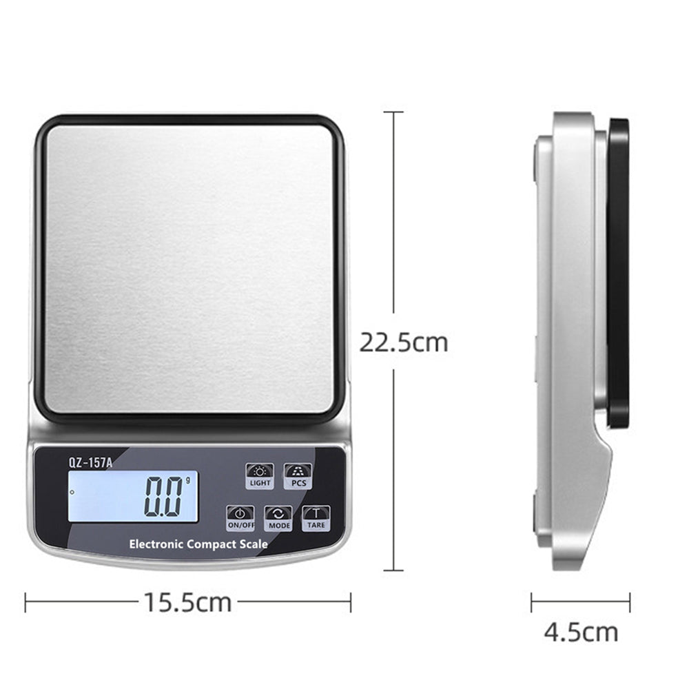 Premium Electronic Kitchen Scale - USB Rechargeable Smart Digital Balance for Food, Coffee, and Baking (3KG/5KG/10KG 