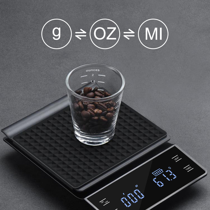Premium Digital Coffee and Kitchen Scale – Precision Food Scale with Timer, High-Accuracy Mini Electronic Scale for Jewelry 