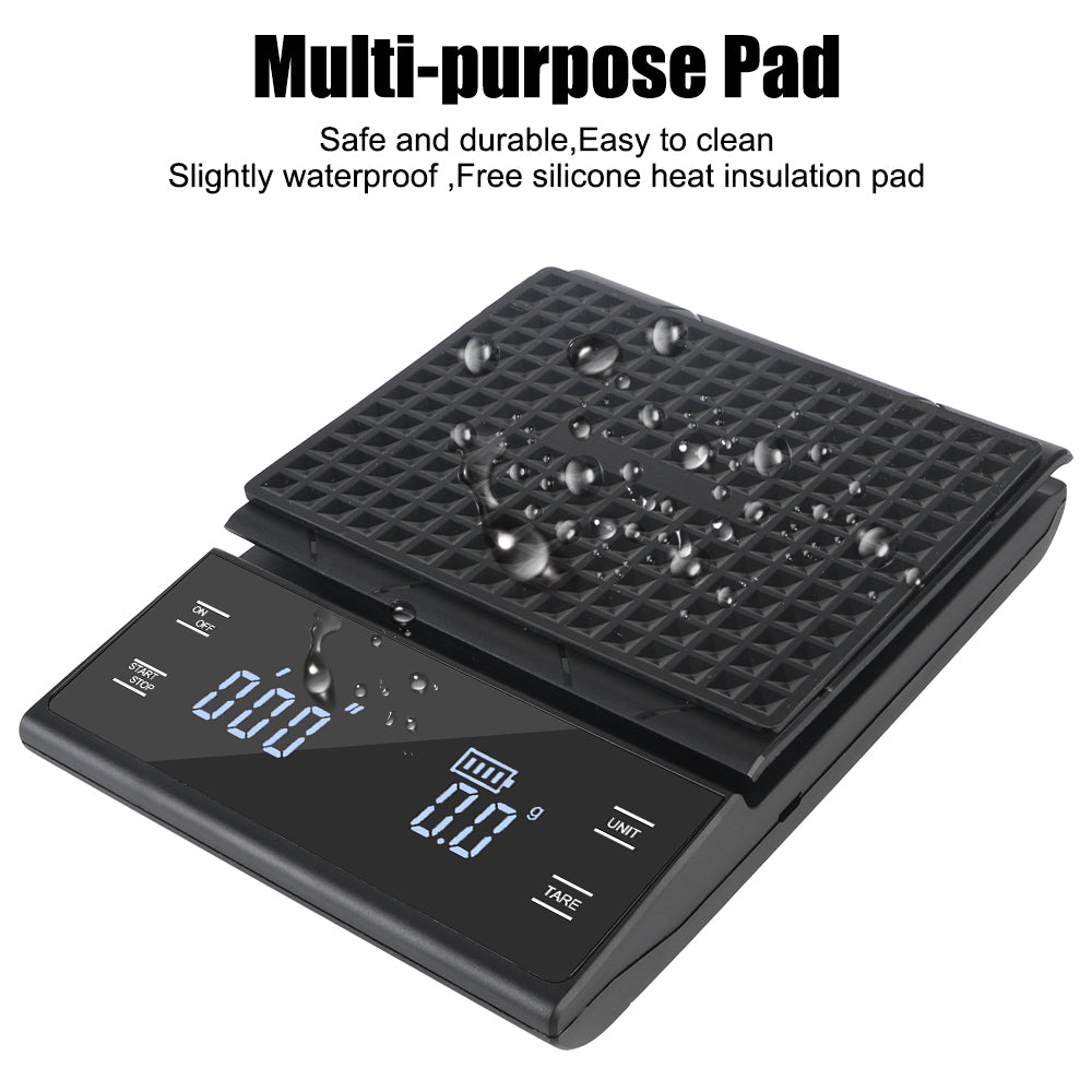 Premium Digital Coffee and Kitchen Scale – Precision Food Scale with Timer, High-Accuracy Mini Electronic Scale for Jewelry 