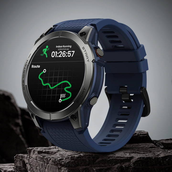 Premium GPS Sports Smartwatch for Men - 1.43” AMOLED, Built-in GPS, 100+ Sports Modes, Health Tracking, 18-Day Battery, 