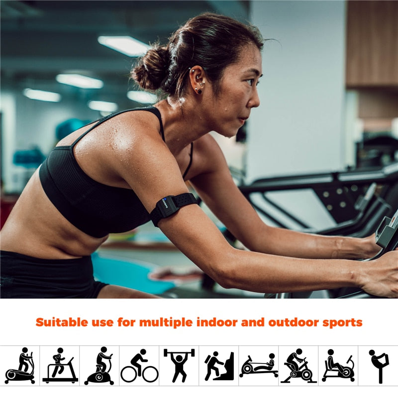 Premium Heart Rate Monitor Bracelet – Bluetooth 4.0 ANT+ Sensor for Cycling, Garmin & Wahoo Compatibility, Outdoor Fitness