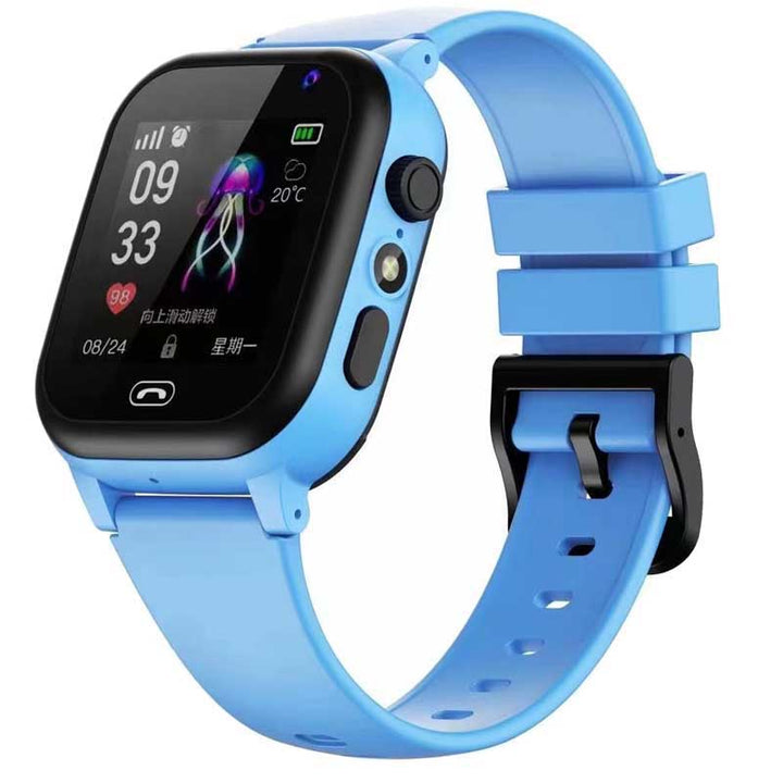 Premium Kids Smart Watch Phone – 2G GSM, LBS Location, SOS, Voice Chat, Camera, Flashlight, Alarm, Silicone Strap,