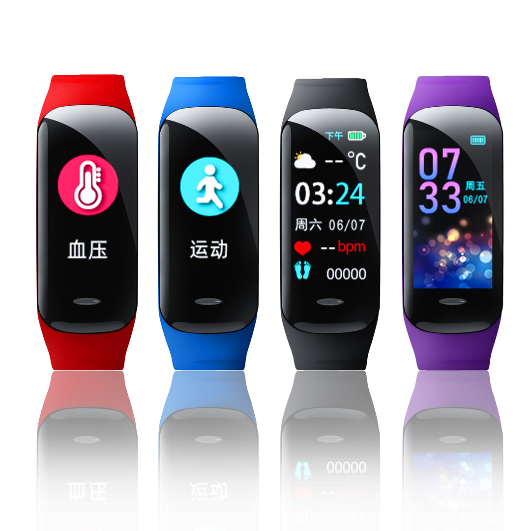 Premium Smart Fitness Watch – Heart Rate, Blood Pressure, Step Counting, Sleep Monitoring, Sports Tracker, Bluetooth, Multi-