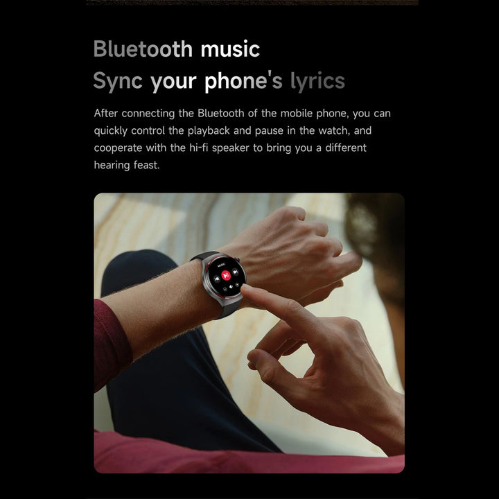 Premium Smartwatch for Men – 1.53'' AMOLED HD Screen, GPS, NFC, Bluetooth Calling, IP68 Waterproof, Heart Rate & Blood Pressure Monitoring, AI Voice Assistant, Sports & Fitness Tracker, 2024 - StrengthXPhysiotherapy