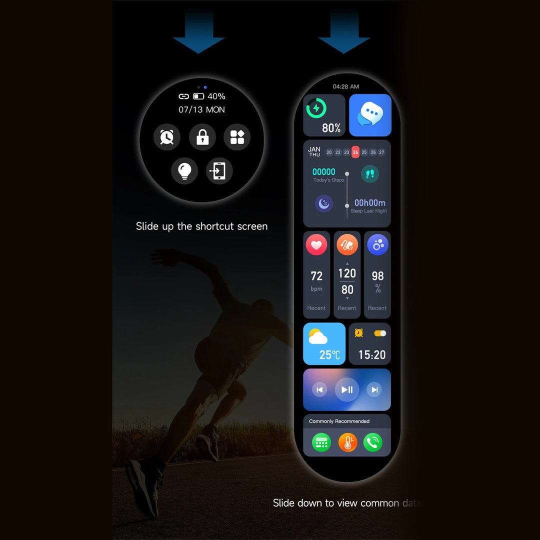 Premium Smartwatch for Men – 1.53'' AMOLED HD Screen, GPS, NFC, Bluetooth Calling, IP68 Waterproof, Heart Rate & Blood Pressure Monitoring, AI Voice Assistant, Sports & Fitness Tracker, 2024 - StrengthXPhysiotherapy