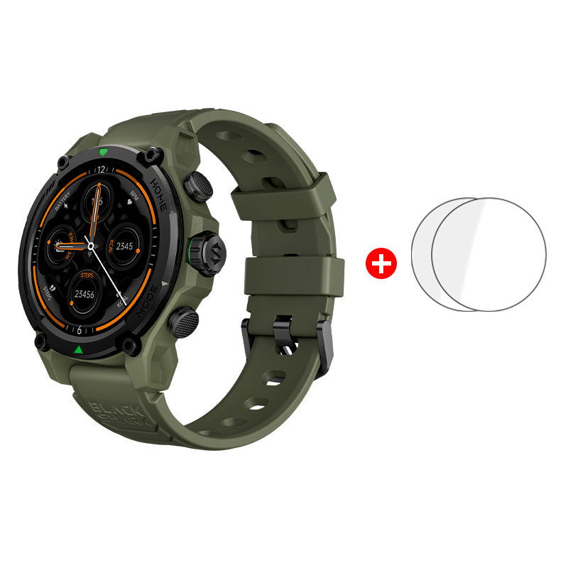 Premium Smartwatch with 1.43" AMOLED Display – GPS, 5ATM Water Resistance, 21-Day Battery Life, 100+ Sports Modes, Bluetooth 