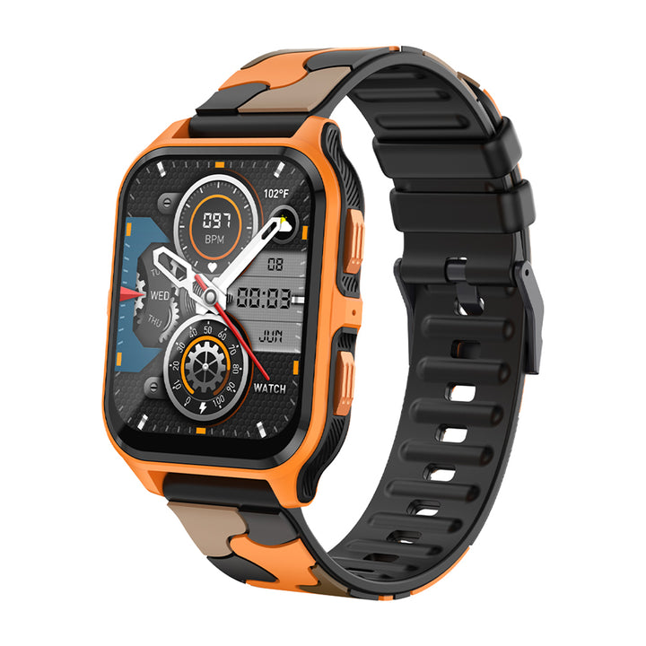 Premium Smartwatch with 1.96" Curved AMOLED Display, Bluetooth Calling, IP68 Waterproof, 100+ Sports Modes, AI Voice 