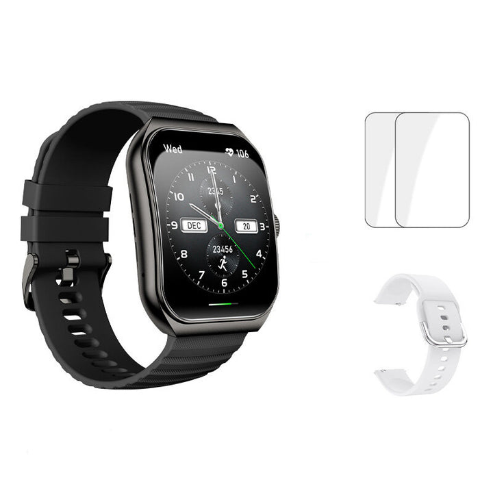 Premium Smartwatch with 1.96" Curved AMOLED Display, Bluetooth Calling, IP68 Waterproof, 100+ Sports Modes, AI Voice 
