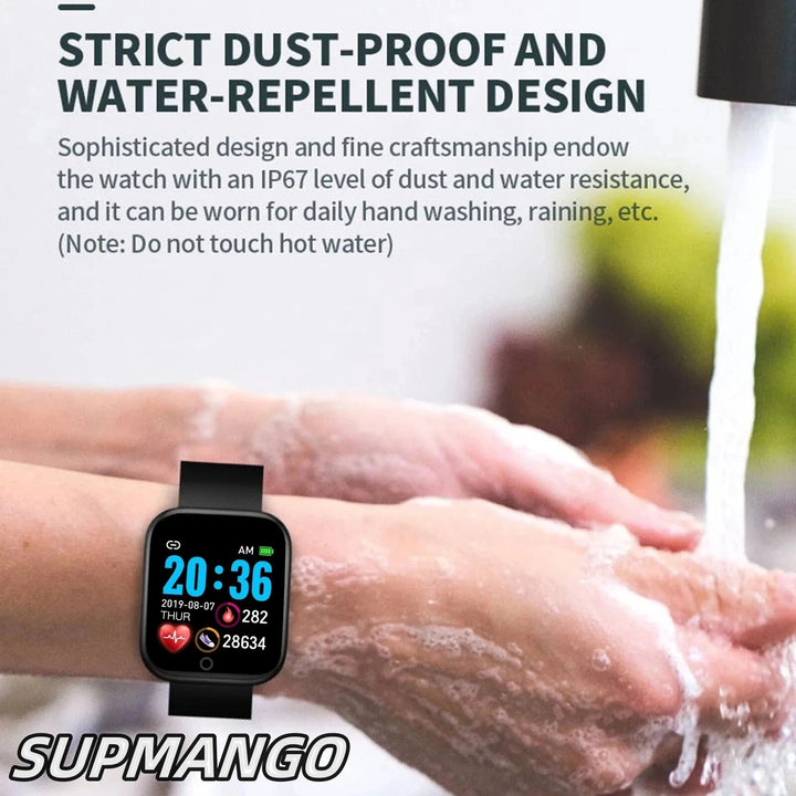 Premium Fitness Smartwatch for Men & Women – Blood Pressure & Oxygen Monitor, Sleep Tracker, Sports Watch, Fitness Bracelet, 