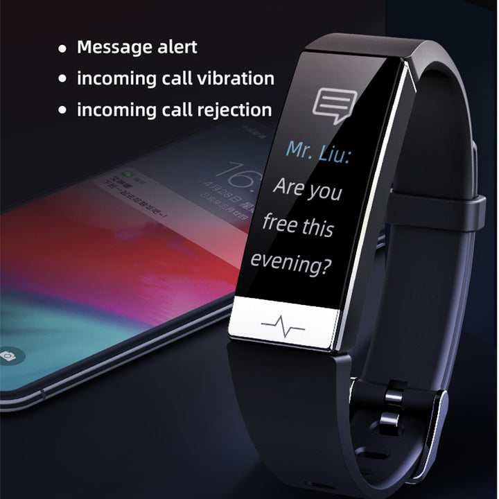 Premium Smart Fitness Tracker – ECG, HRV Analysis, Heart Rate Monitor, IP68 Waterproof Smartwatch for Android & iOS, 