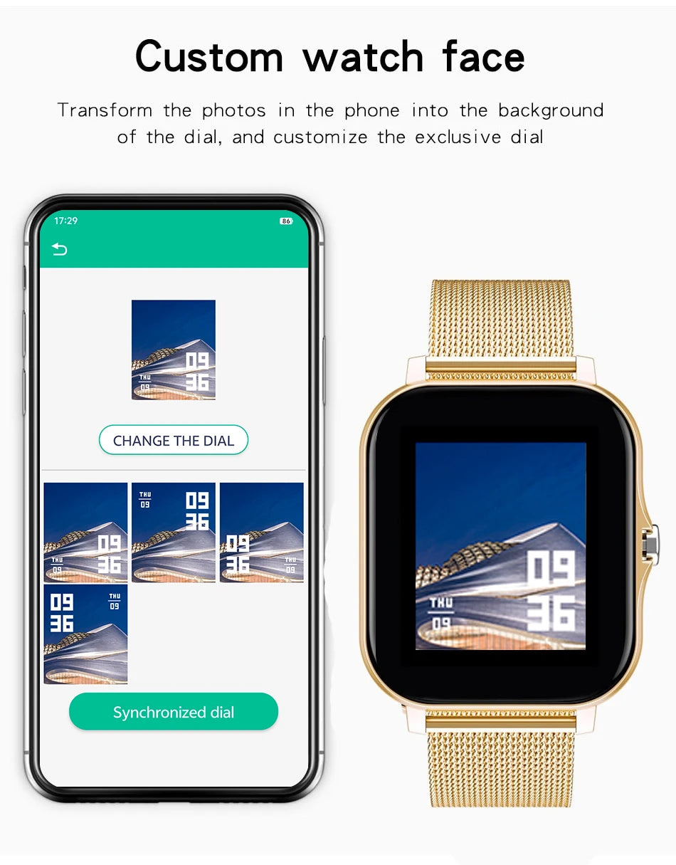 Luxury Smartwatch Android OS - 1.44" Full Touch Color Screen, Bluetooth, Custom Dial, for Men & Women, Smart Watch with Call Feature - StrengthXPhysiotherapy