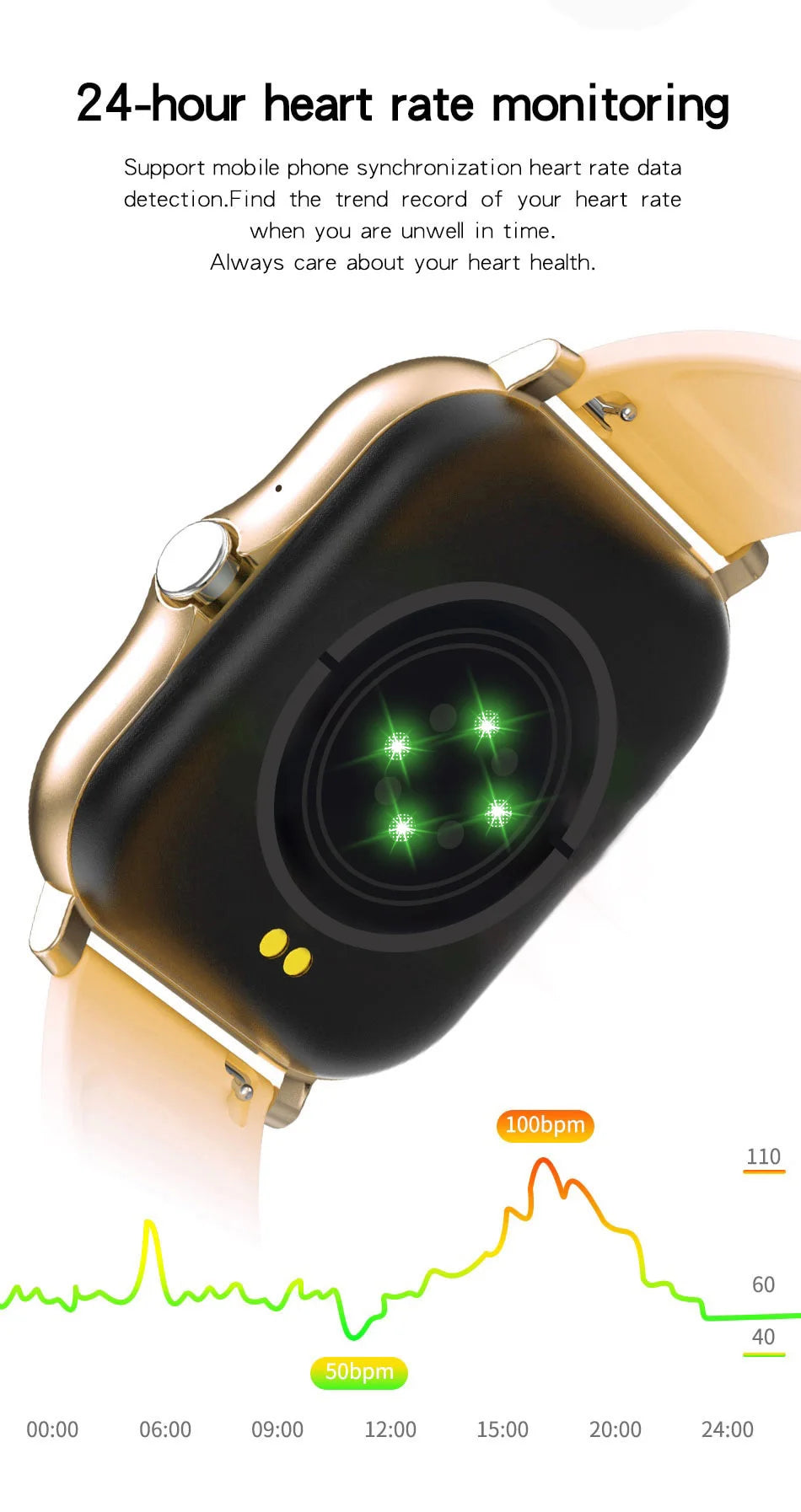 Luxury Smartwatch Android OS - 1.44" Full Touch Color Screen, Bluetooth, Custom Dial, for Men & Women, Smart Watch with Call Feature - StrengthXPhysiotherapy