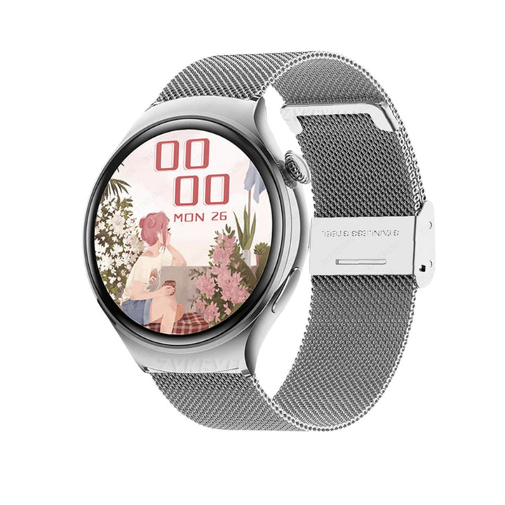 Premium Smartwatch for Women - AMOLED Display, Bluetooth Calling, NFC, GPS, IP68 Waterproof, Multiple Sports Modes, Heart 