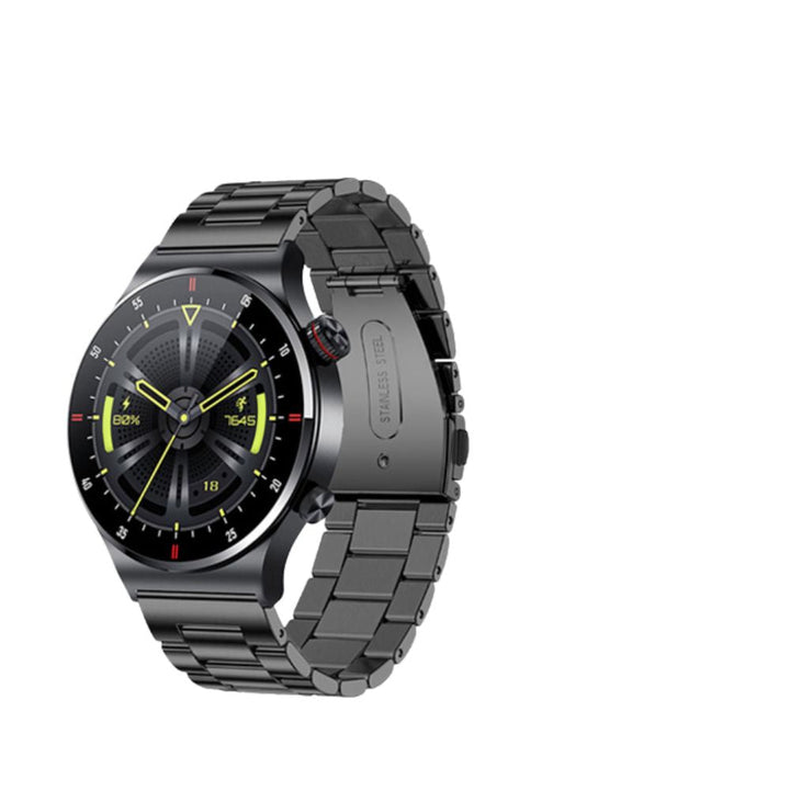 Premium Smartwatch for Men – ECG + PPG, Bluetooth Call, AMOLED Full Touch, NFC, Sports Mode, Waterproof, Heart Rate, Blood 