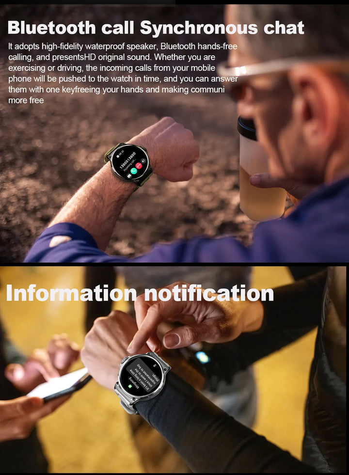 Premium 1.85-inch Ultra HD Smartwatch – GPS Tracking, Bluetooth Calls, 710mAh Battery, Fitness & Health Monitor, Activity Tracker, Compatible with iOS, Android - StrengthXPhysiotherapy