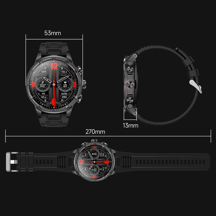 Premium Smartwatch with NFC & Bluetooth Headset – TWS Music & Talk, Sports Tracking, Sleep Monitoring, Camera Control, Music Control, Smart Alarm, Waterproof, Compatible with Android & iOS - StrengthXPhysiotherapy