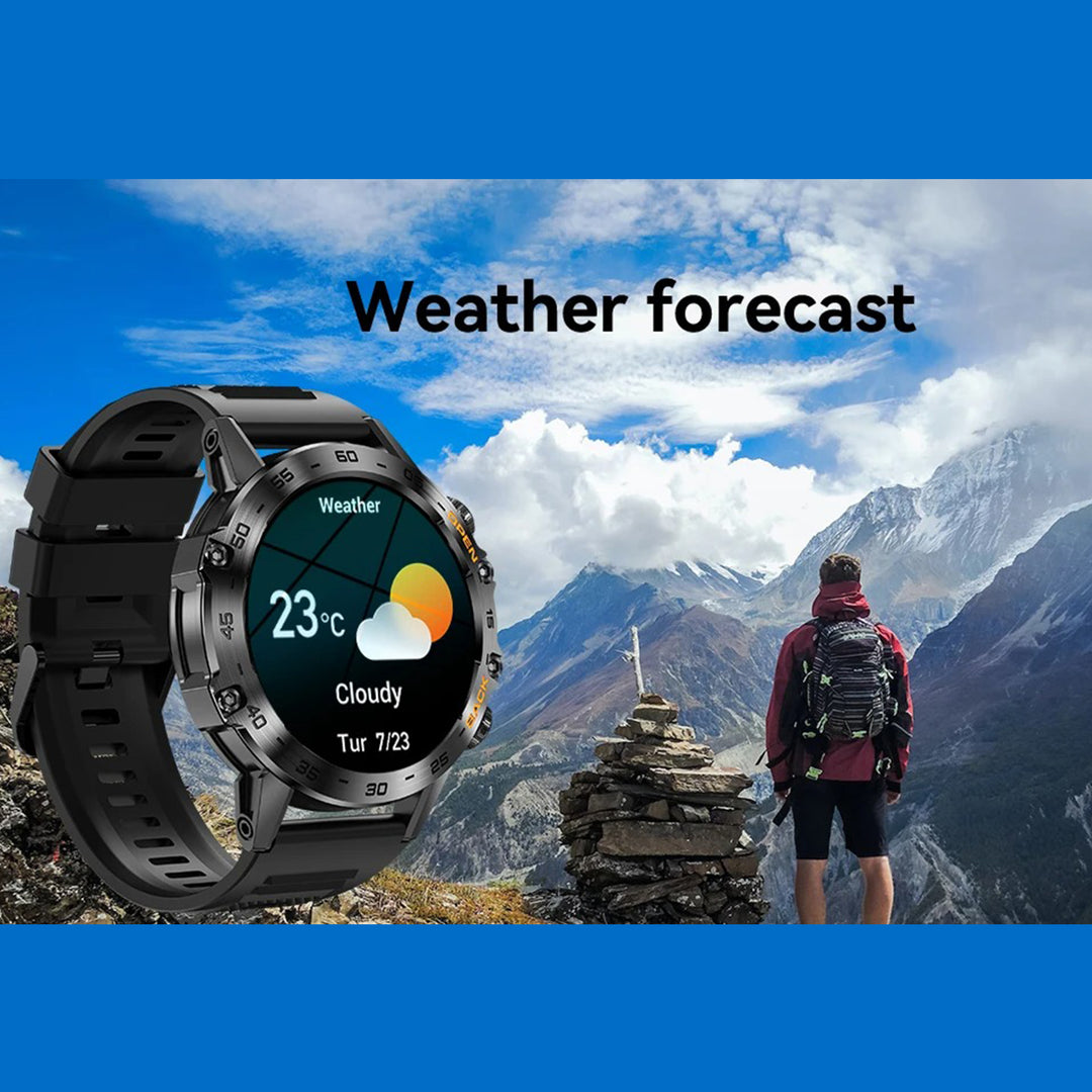 Premium Bluetooth Call Smartwatch for Men - IP67 Waterproof, 1.39-inch Display, Fitness Tracker, Sports Modes, Compatible with Android & iOS - StrengthXPhysiotherapy