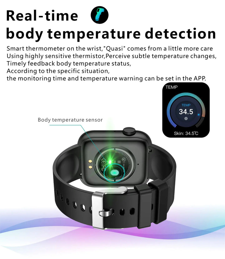 Premium Smartwatch - Wireless Charging, Bluetooth Calls, Fitness Tracker, Custom Watch Faces, Heart Rate Monitoring, Sleep Tracking, Waterproof, Men & Women - StrengthXPhysiotherapy