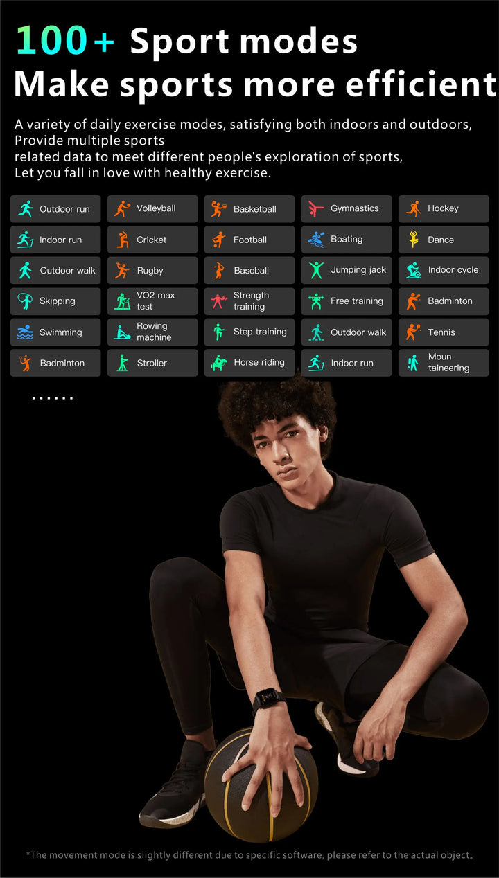 Premium Smartwatch - Wireless Charging, Bluetooth Calls, Fitness Tracker, Custom Watch Faces, Heart Rate Monitoring, Sleep Tracking, Waterproof, Men & Women - StrengthXPhysiotherapy