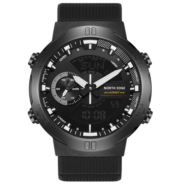 Premium Military Smartwatch for Men – Waterproof 50m, Speed Stopwatch, World Time, Coun Case, Backlit, Replaceable Stratdown 