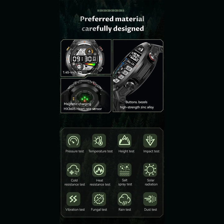 Premium Waterproof Sports Watch for Men and Women – 50M Waterproof, Dual Time, Pedometer, Stopwatch, Alarm, Countdown, Shockproof, EL Backlight, Lightweight Military Clock - StrengthXPhysiotherapy