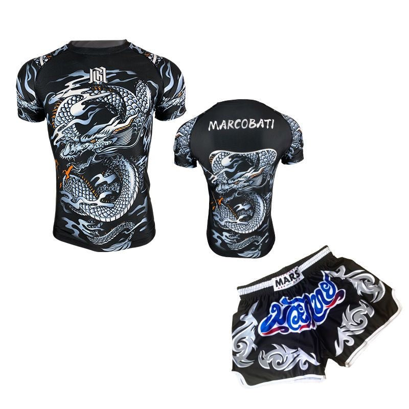 Premium MMA Boxing Training Set – UFC Fighting Suit for Men, Women & Children, Breathable Quick Dry Sports Wear, Short 