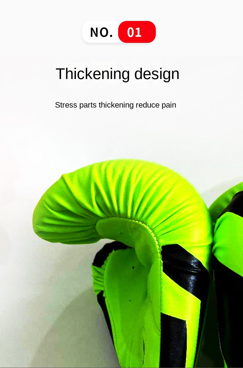 Premium Boxing Gloves – High Quality Muay Thai, Sanda & Taekwondo Fighting Gloves for Kids & Adults, Durable PU Leather,