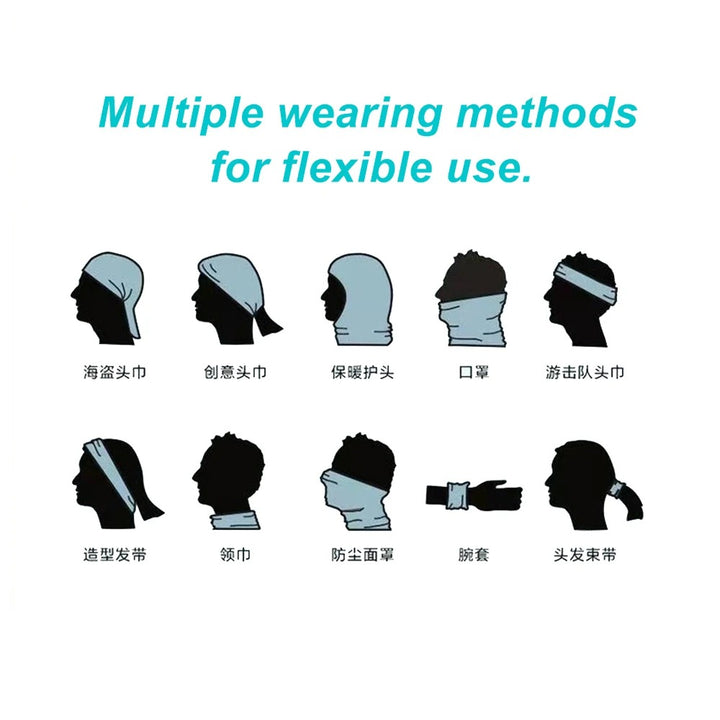 Premium Breathable Ear Hanging Mask – Ice Silk Cycling Face Cover, Triangle Headscarf, Nylon Cool Material for Outdoor Sports and Riding Protection - StrengthXPhysiotherapy