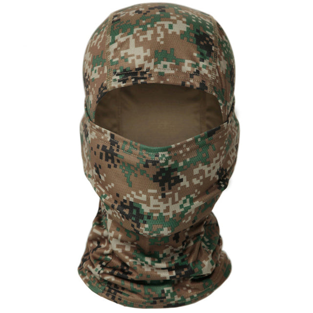Premium Tactical Balaclava Full-Face Mask – Windproof, Dustproof Hunting, Cycling, and Wargame Headgear, Multicam Bandana