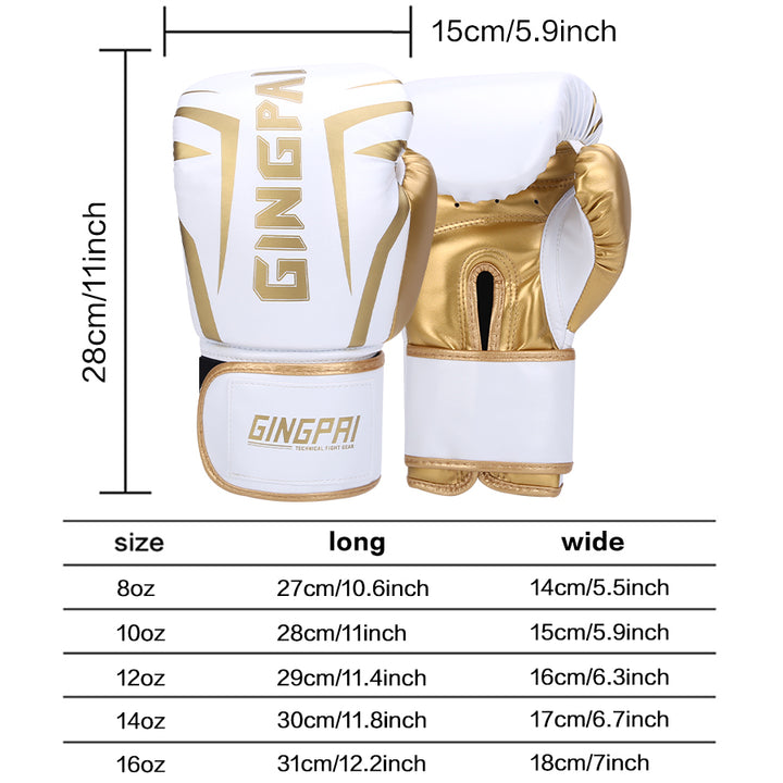 Premium Boxing Gloves – High Quality PU Leather, Wear-Resistant & Breathable Combat Gloves for Sanda Training, Thickened