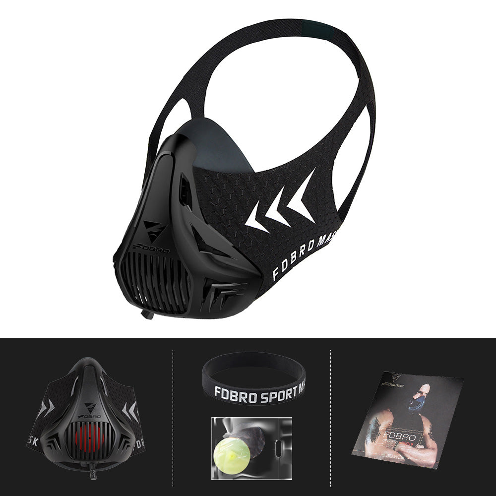 Premium Sports Mask for Running, Cycling, Gym & High Altitude Training – Cardio Workout Conditioning Mask, Air Filtration,