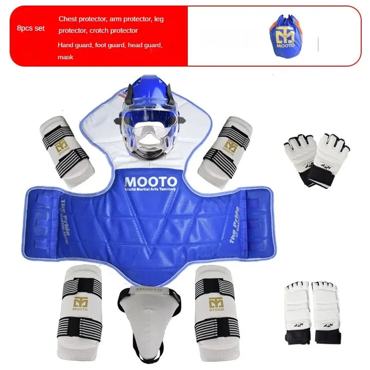 Premium 8pcs Taekwondo Protective Gear Set – Full Body Protection for Combat & Competition, Thickened Training Equipment with