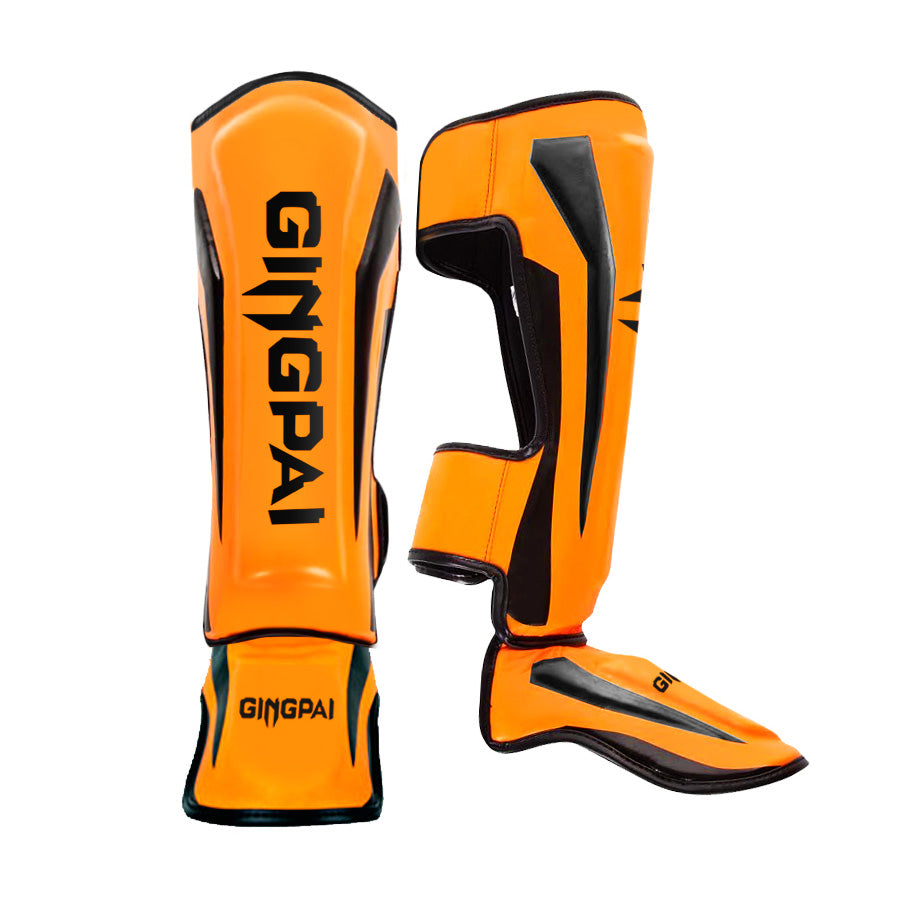 Premium Muay Thai Leg Protectors – High Quality Sanda Fighting Combo with Thickened Back Guard, Durable Leg Guards 